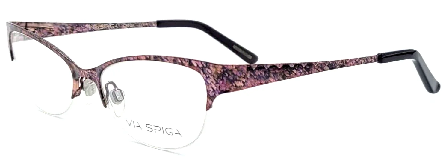 VIA SPIGA - ODETTA 710 51/16/135 - BERRY MULTI - NEW Authentic WOMENS EYEGLASS