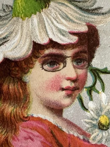 VICTORIAN TRADE CARD “I USE CELLULOID EYEGLASSES” CP Forbes Greenfield MA B22 3