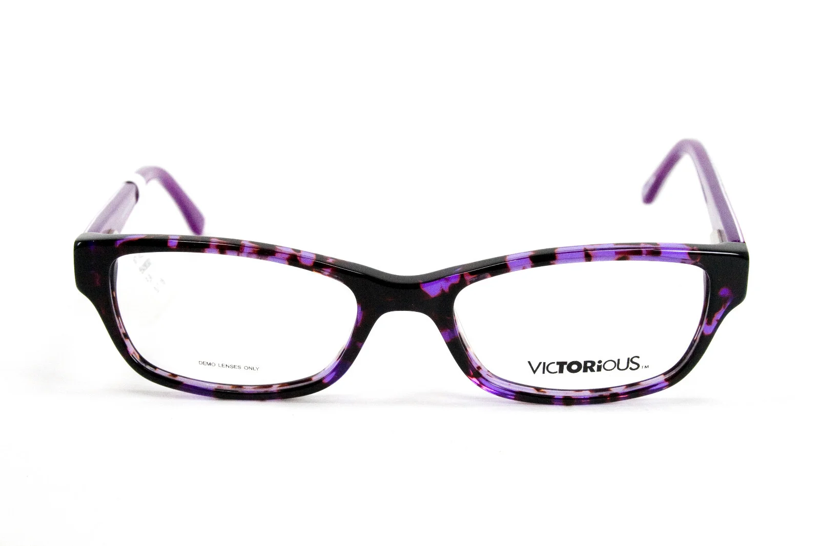 Victorious Girls Eyeglasses Frames, PURPLE ZEBRA, 50-17-135 WT-VIC-V419-PUR 2