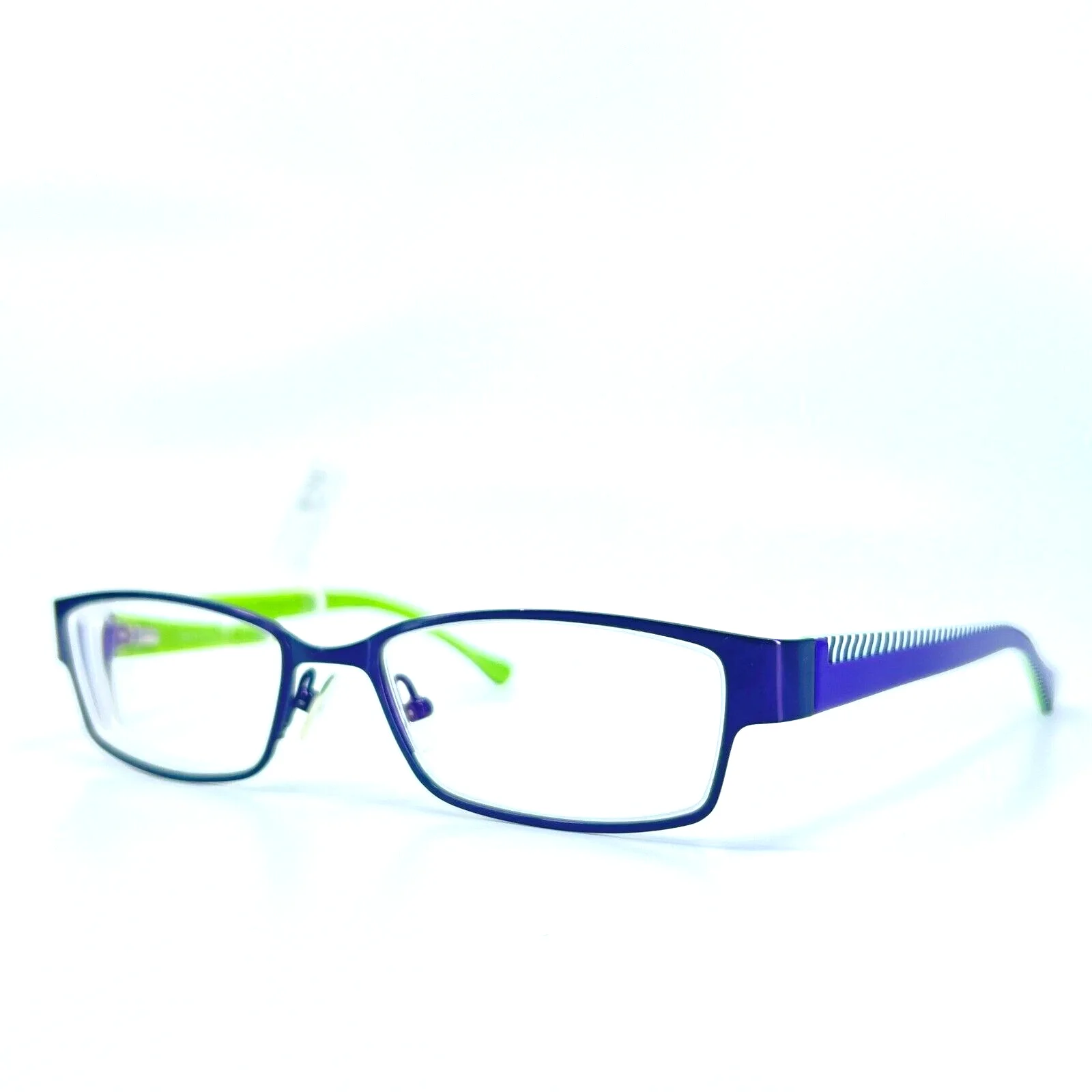 Victorious V416 PUR Eyeglasses Purple Black Green Rectangle Frames 51[]18 135 mm