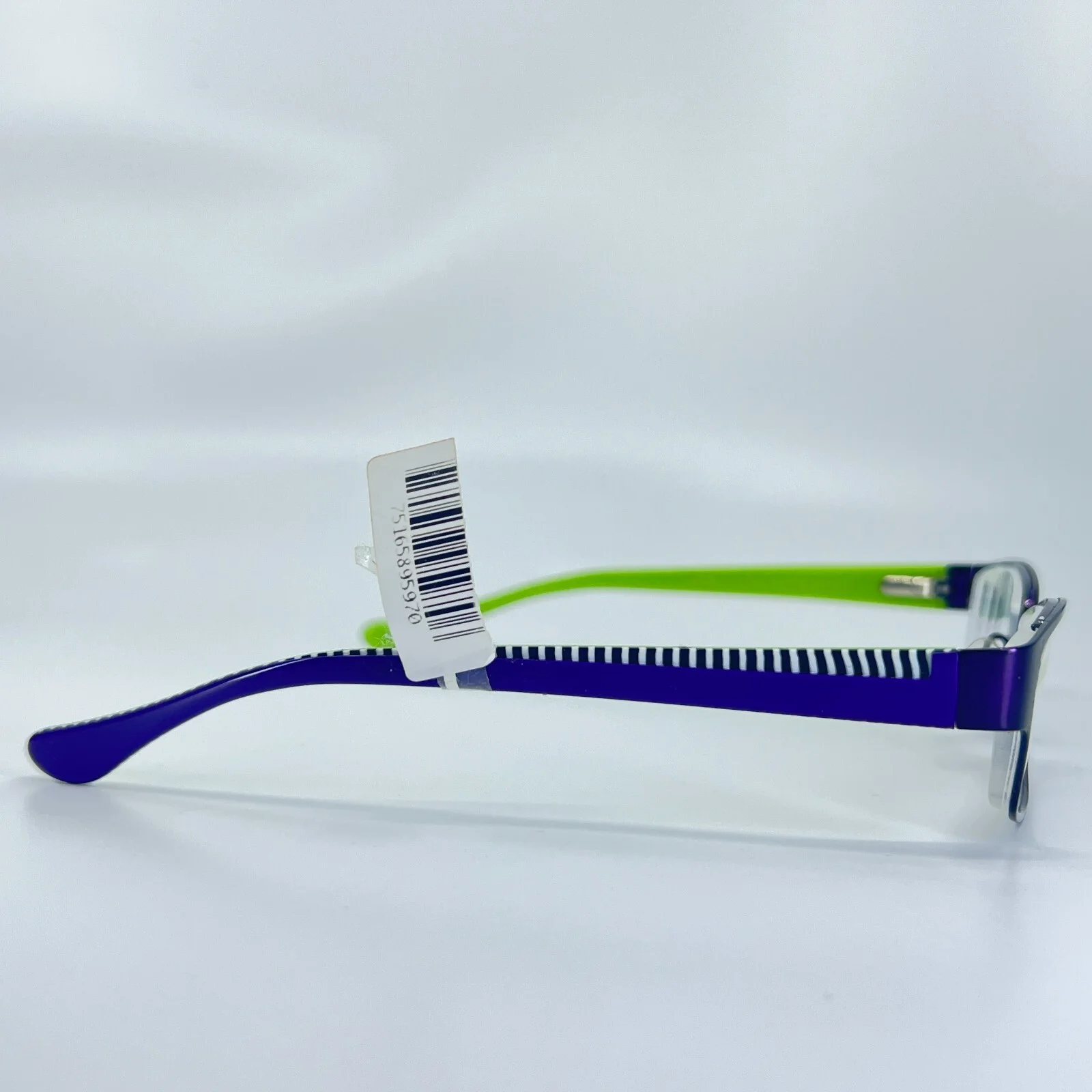 Victorious V416 PUR Eyeglasses Purple Black Green Rectangle Frames 51[]18 135 mm 3