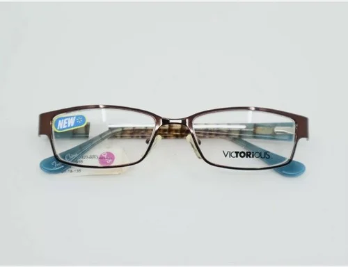 Victorious V423 BRN Brown Full Rim Rectangle Eyeglasses 51-18-135