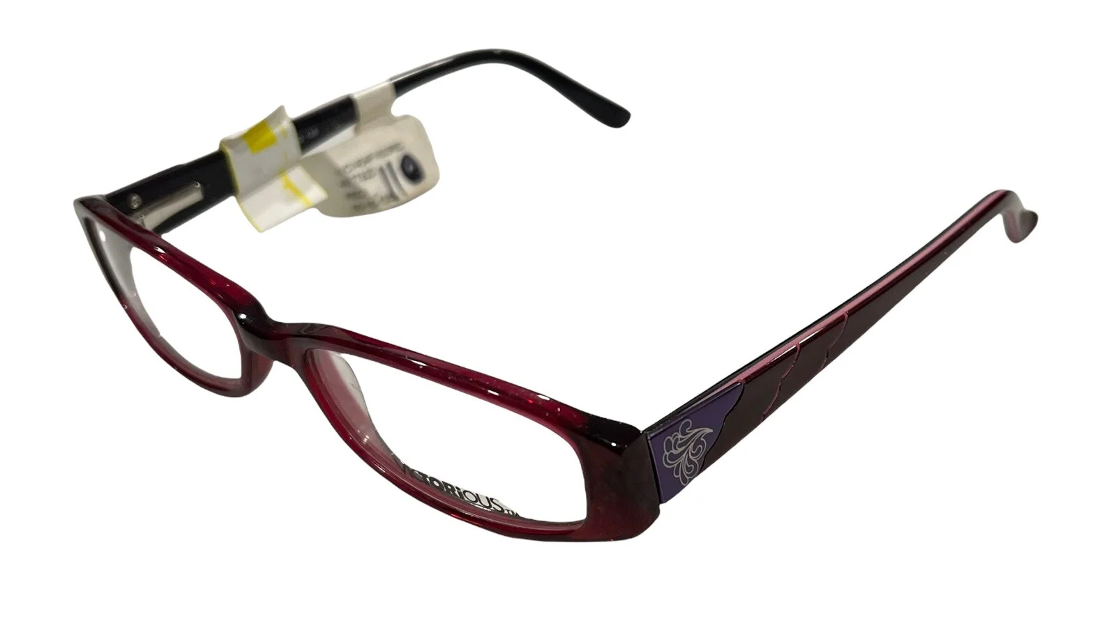Victorious Womens Burgundy Eyeglass Frames 4977820 Spring Hinge NEW