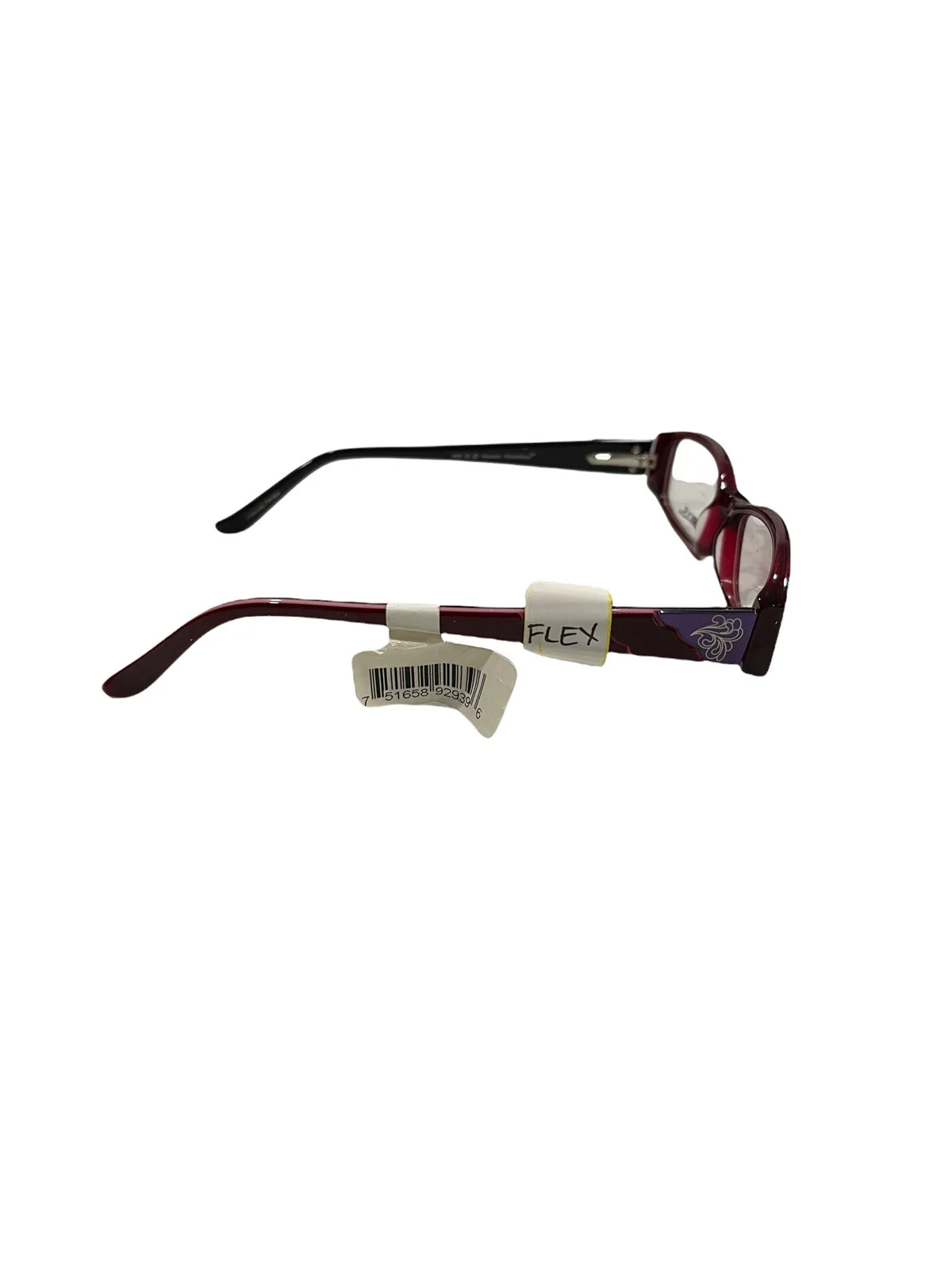 Victorious Womens Burgundy Eyeglass Frames 4977820 Spring Hinge NEW 3