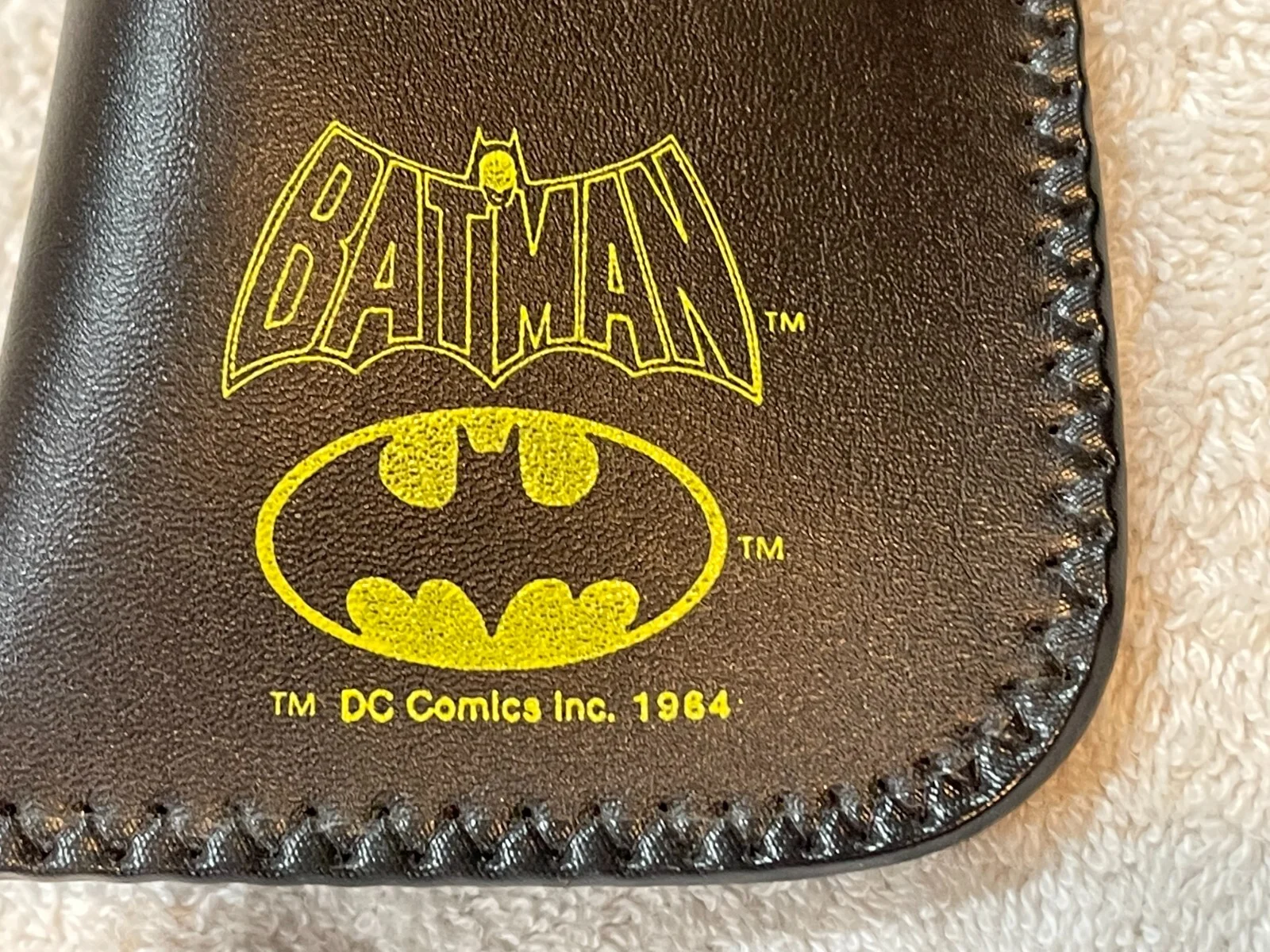 Vintage 1964 Batman Glasses & Case, DC Comics Eyeglasses Sunglasses Black - EXC. 2