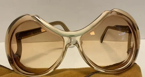 Vintage 1970s Menrad Eyeglasses, Over-Large And Unusual Batwing Shape, 514
