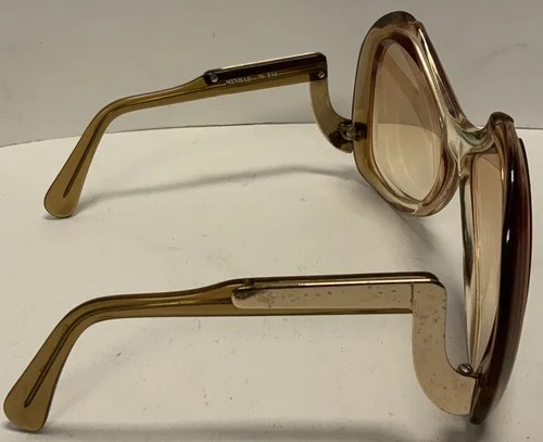 Vintage 1970s Menrad Eyeglasses, Over-Large And Unusual Batwing Shape, 514 4