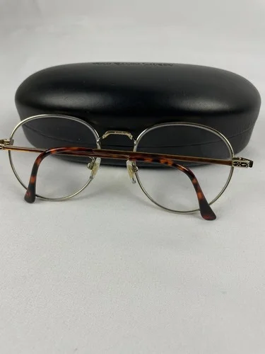 Vintage 1980’s Polo Ralph Lauren Classic VI Gold Round Frame Eyeglasses 51-19 4