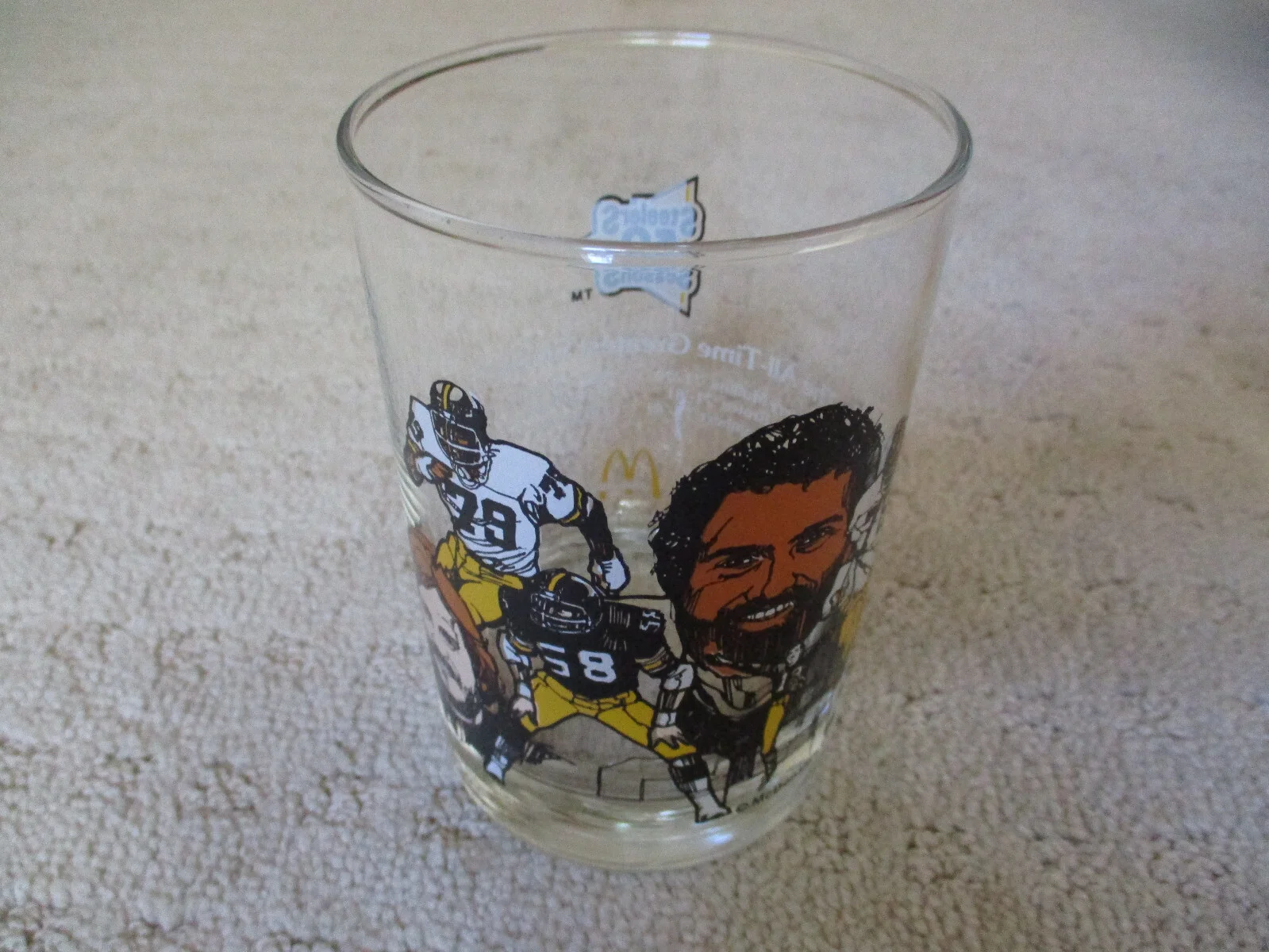 Vintage 1982 McDonalds Pittsburgh Steelers Glass 50th Season *