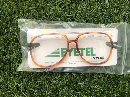 Vintage 70s Eyetel NIEL Eyeglass Sunglass Frames 54[]18 140MM Translucent Italy 2