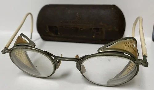 Vintage American Optical A/O Ful Vue Safety Glasses Motorcycle Steampunk 1920’s?