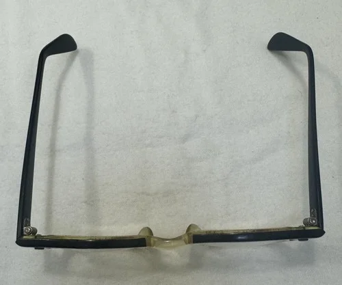 Vintage American Optical AO Safety Eyeglasses Frames 4 1/2 Two Tone Clear B&L 3