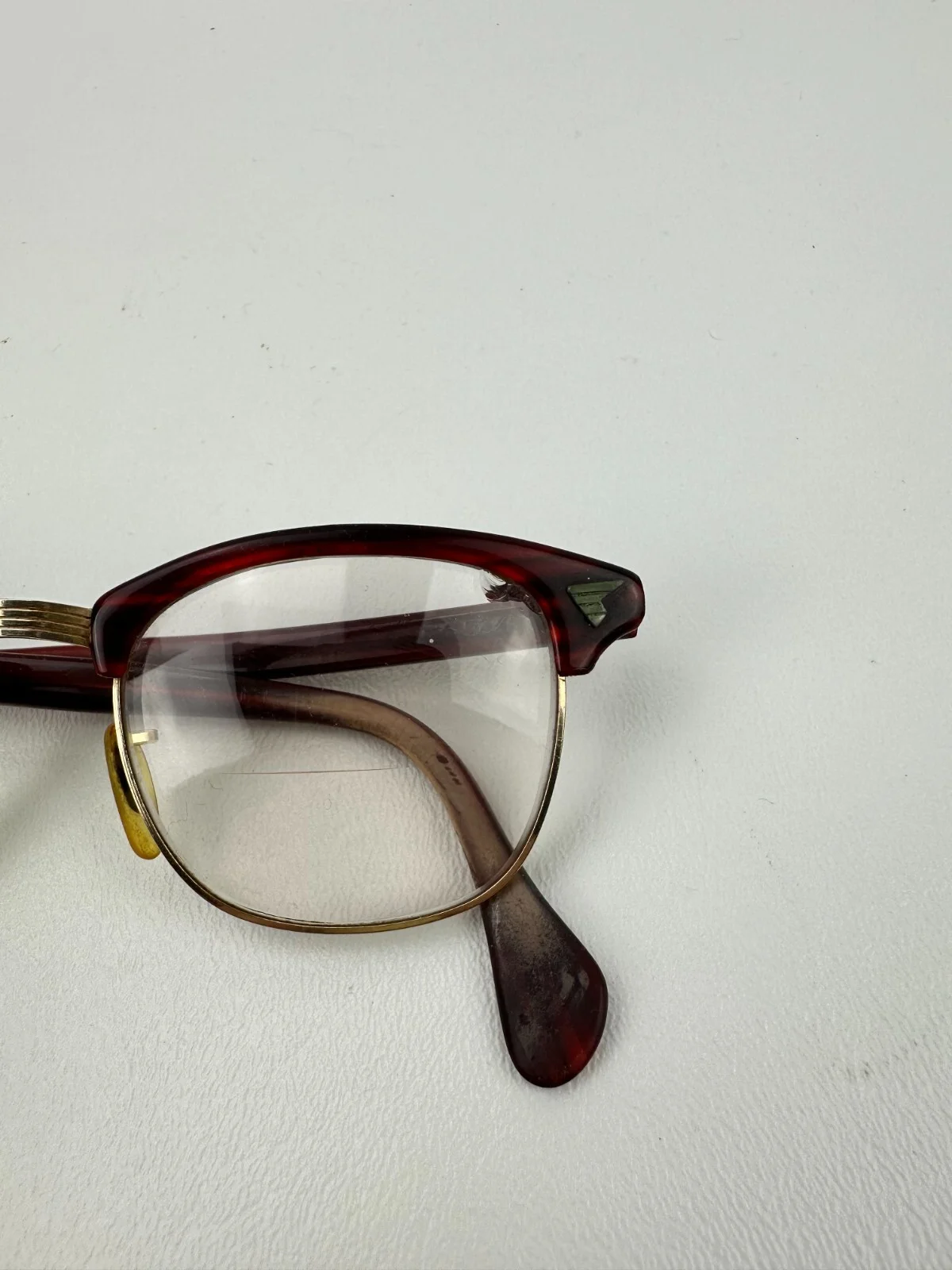 Vintage American Optical Redwood Eyeglasses 12K GF Glasses Malcolm X Sirmont 4