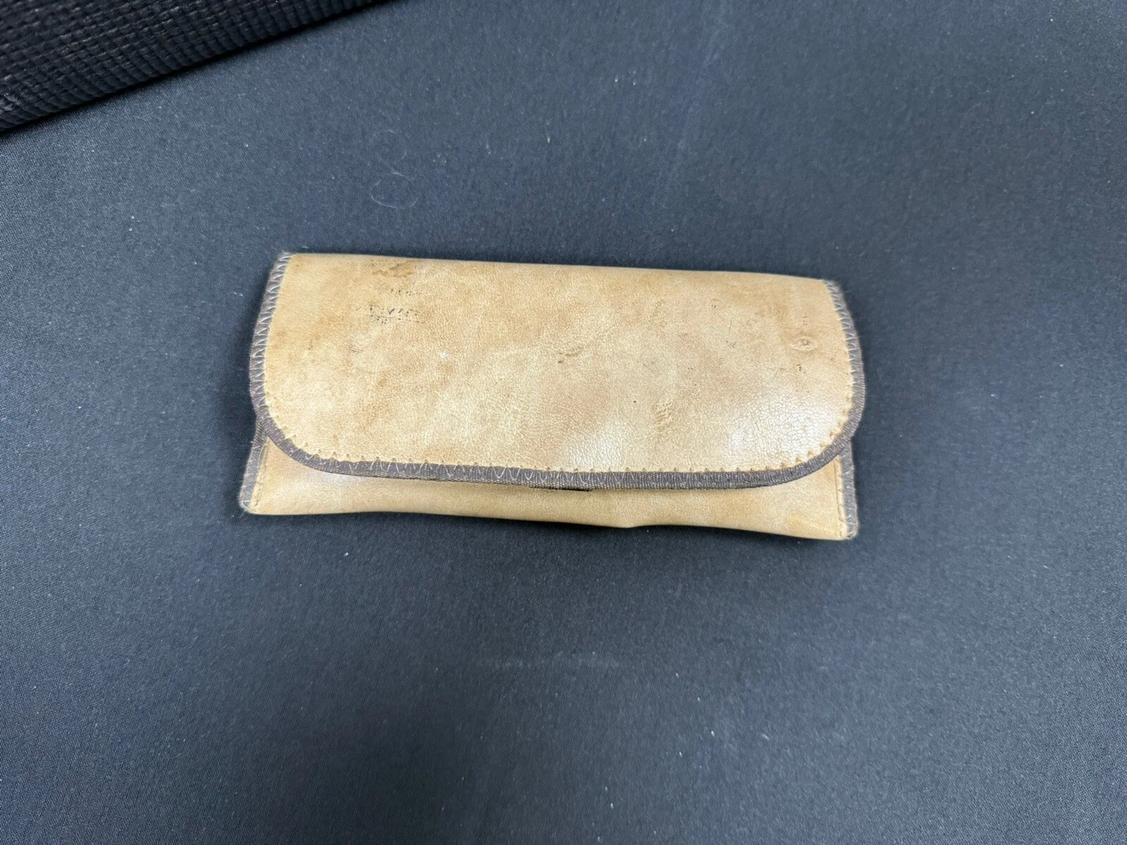 Vintage Antique Eyeglasses with clip-on Shades & Case 2