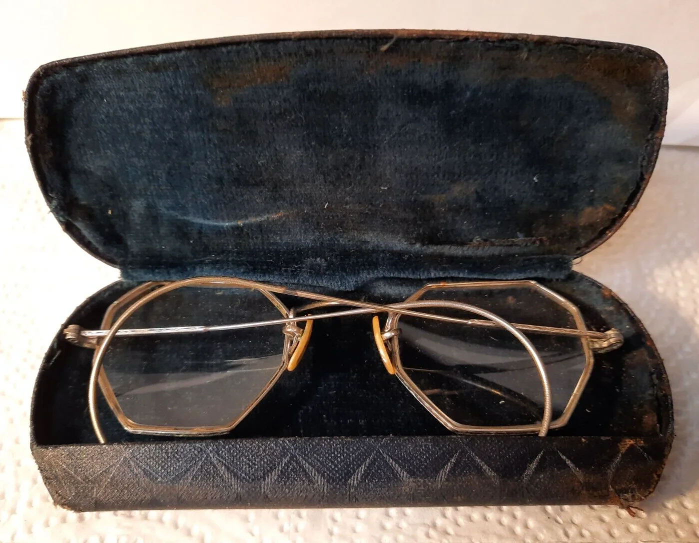 Vintage Art Craft Eyeglasses 1/10 12K GF Gold Octagon Full Rim Frames