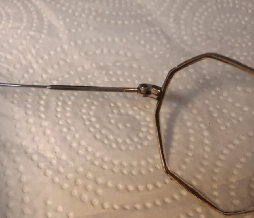 Vintage Art Craft Eyeglasses 1/10 12K GF Gold Octagon Full Rim Frames 4