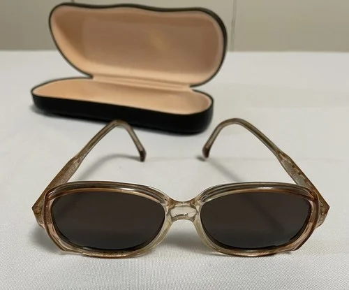 Vintage Avant Garde France Brown Oval Eyeglass Frames Style Name ‘Gipsy’