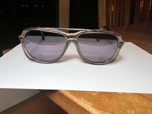 Vintage Avant-Garde Sunglasses / Eyeglasses FRAMES ONLY - France Warren Duotaupe
