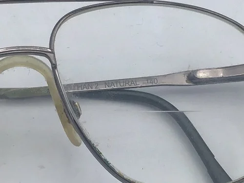 Vintage Aviator Square Eyeglasses Lot of 2 Windsor MAR Natural Luxotica Frames 3