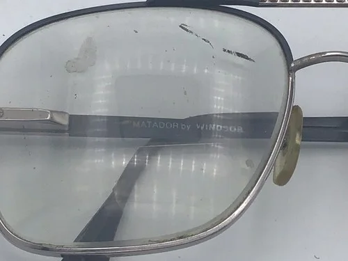 Vintage Aviator Square Eyeglasses Lot of 2 Windsor MAR Natural Luxotica Frames 4
