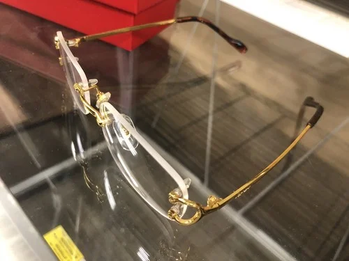 VINTAGE CARTIER GOLD EYEGLASSES FRAME MADE IN FRANCE