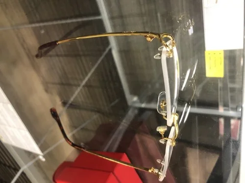 VINTAGE CARTIER GOLD EYEGLASSES FRAME MADE IN FRANCE 3