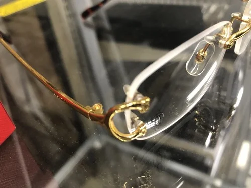 VINTAGE CARTIER GOLD EYEGLASSES FRAME MADE IN FRANCE 4