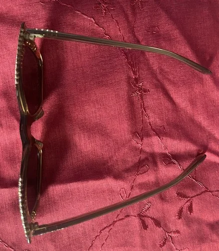Vintage Cat Eye Glasses 1950’s 60’’s Rhinestones Women’s Ladies Fancy 44mm 5 1/4 4