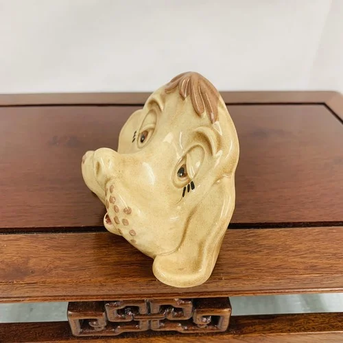 Vintage Ceramic Puppy Dog Eyeglass Holder - Signed - Hand Painted 4