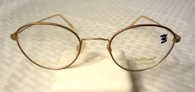 Vintage Charmant Eyeglass Frames Gold Pearl 48-20 140 CH8026 NOS Titanium Lot C4