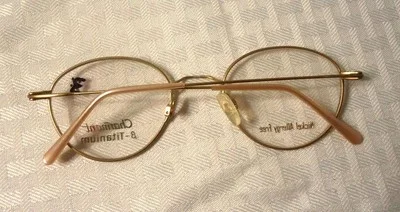 Vintage Charmant Eyeglass Frames Gold Pearl 48-20 140 CH8026 NOS Titanium Lot C4 3