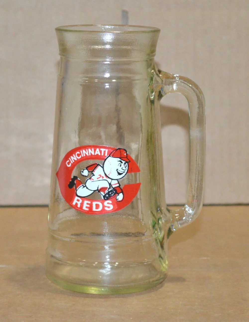 Vintage Cincinnati Reds MLB Tall Clear Glass