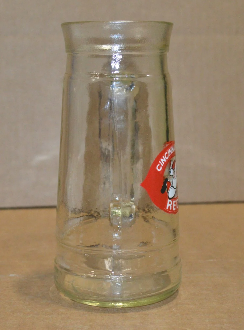 Vintage Cincinnati Reds MLB Tall Clear Glass 2