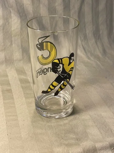 Vintage Cincinnati Stingers Hockey souvenir Drinking Glasses Set of 4 3