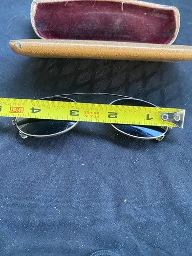 Vintage Clip-On Sunglasses Shades With Case Circular Spectacles in Case 3