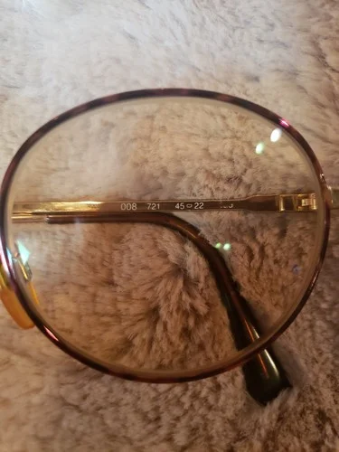 Vintage Emporio Armani Tortoise Shell Gold Tone Glasses Frames 008 721 45-22 135 3