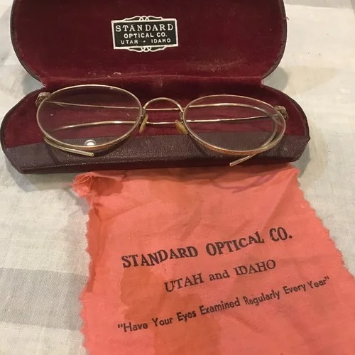 vintage Eye glass 12K GOLD FILLED STANDARD OPTICAL Utah Idaho. 3