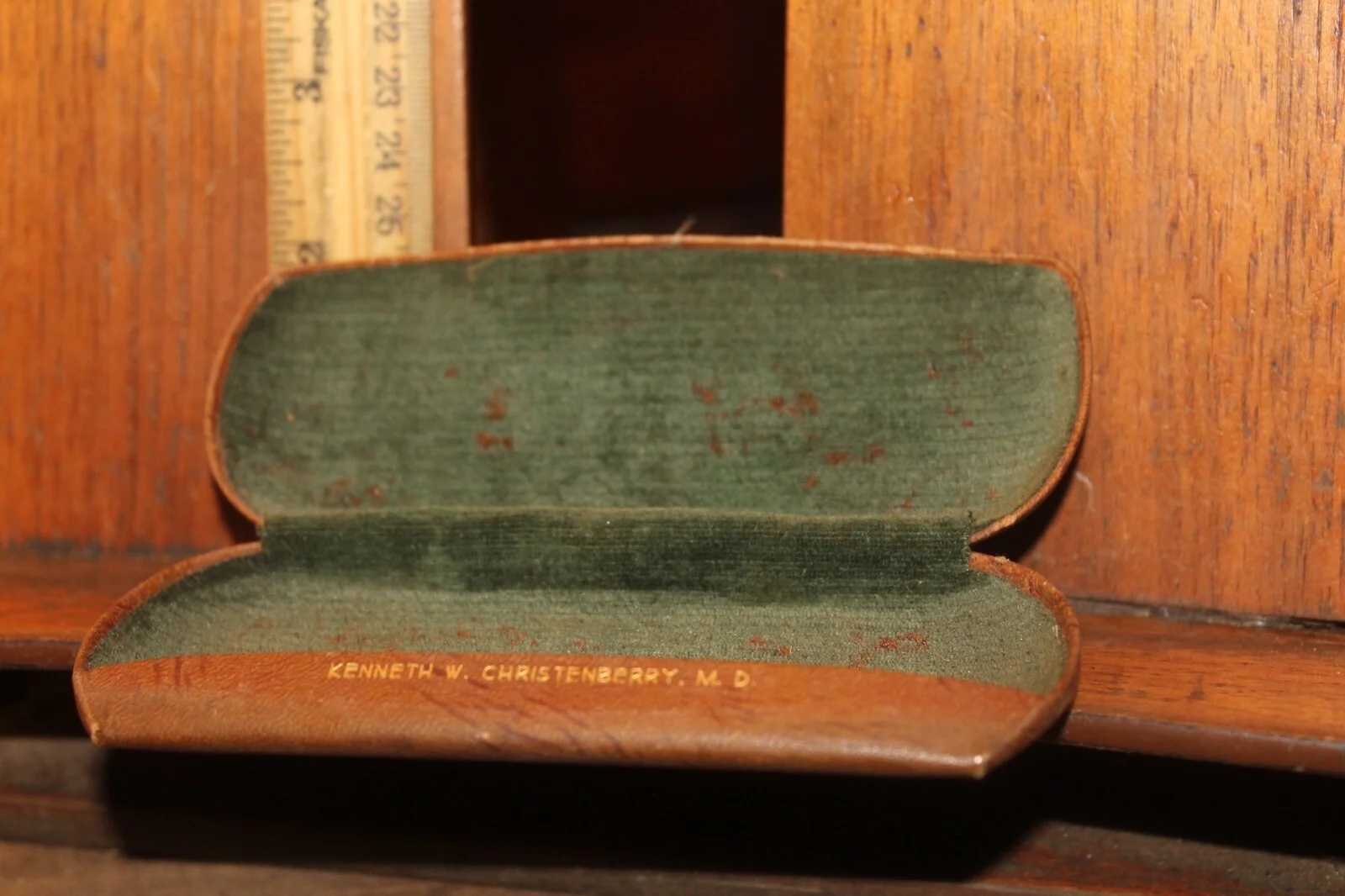Vintage Eye Glass Case Christenberry Infirmary Knoxville Tennessee 4