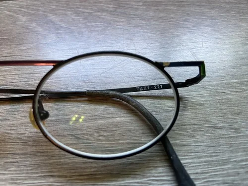 Vintage Eyeglass Frames Taxi C-227 Art Deco Oval Geometric Multicolored 4
