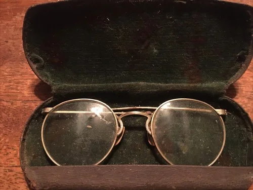 Vintage Eyeglasses Glasses w/ Case Dr. Thompson Md Muskogee Oklahoma