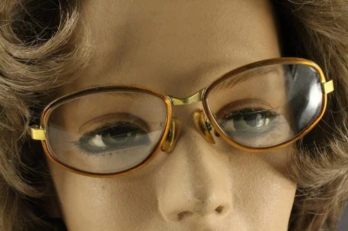 Vintage Eyeglasses LIBERTY Lenses Gold Wire Rim Theatre Trifocal Reenactment