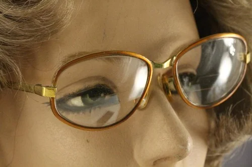 Vintage Eyeglasses LIBERTY Lenses Gold Wire Rim Theatre Trifocal Reenactment 2