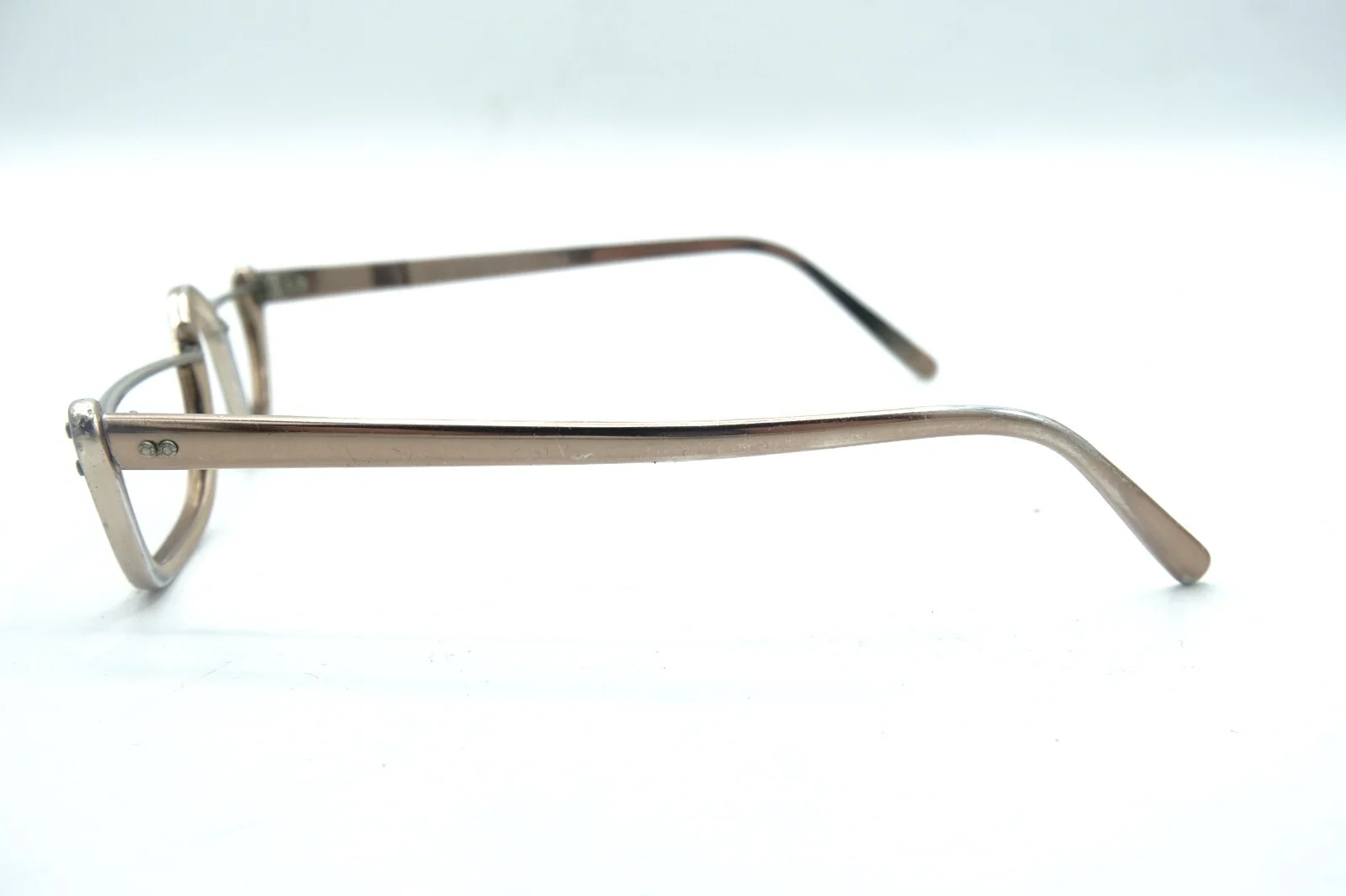 Vintage Foremost Retro Eyeglasses Frames Chrome Tone 5 1/2 3