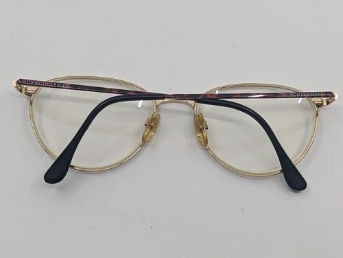 VINTAGE Giorgio Armani 217 798 Gold/Tortoise Brown Eyeglasses Frames 52-17 135 2