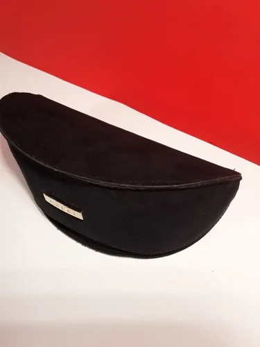 Vintage GUCCI Eyeglass / Sunglasses Black Leather Suede Clamshell Case Nice! 4