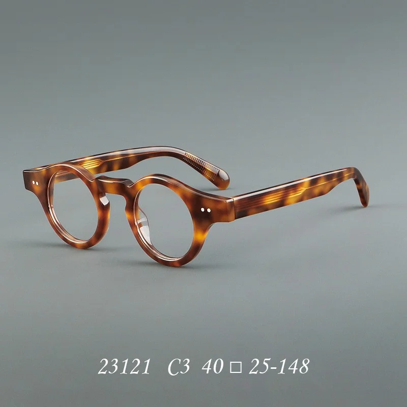 Vintage Inspired Metal Bridge and Temple Clear Lens Round Oval Eye Glasses 3
