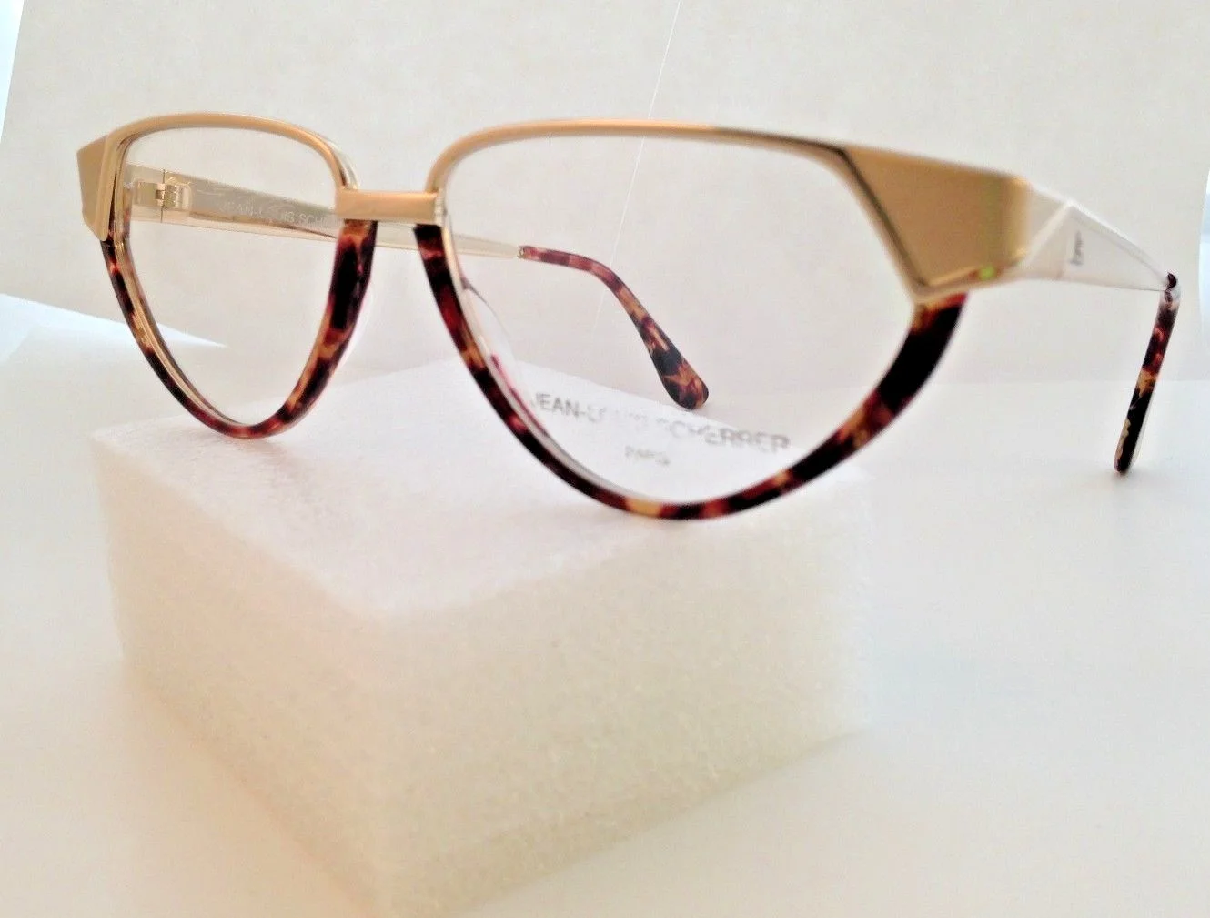 Vintage Jean Louis SCHERRER Toledo 55-14-145 sun/eyeglasses frame Tortoise/Gold