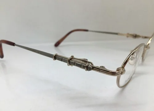 Vintage Jean Paul Gaultier 55-0039 Gold Titanium Eyeglasses 2