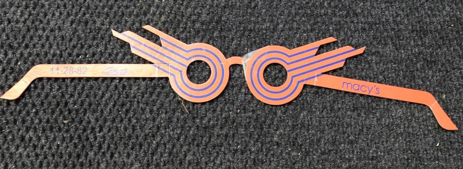 Vintage Kansas City Comets Soccer Promotional Paper Glasses 11-28-1982 Macy