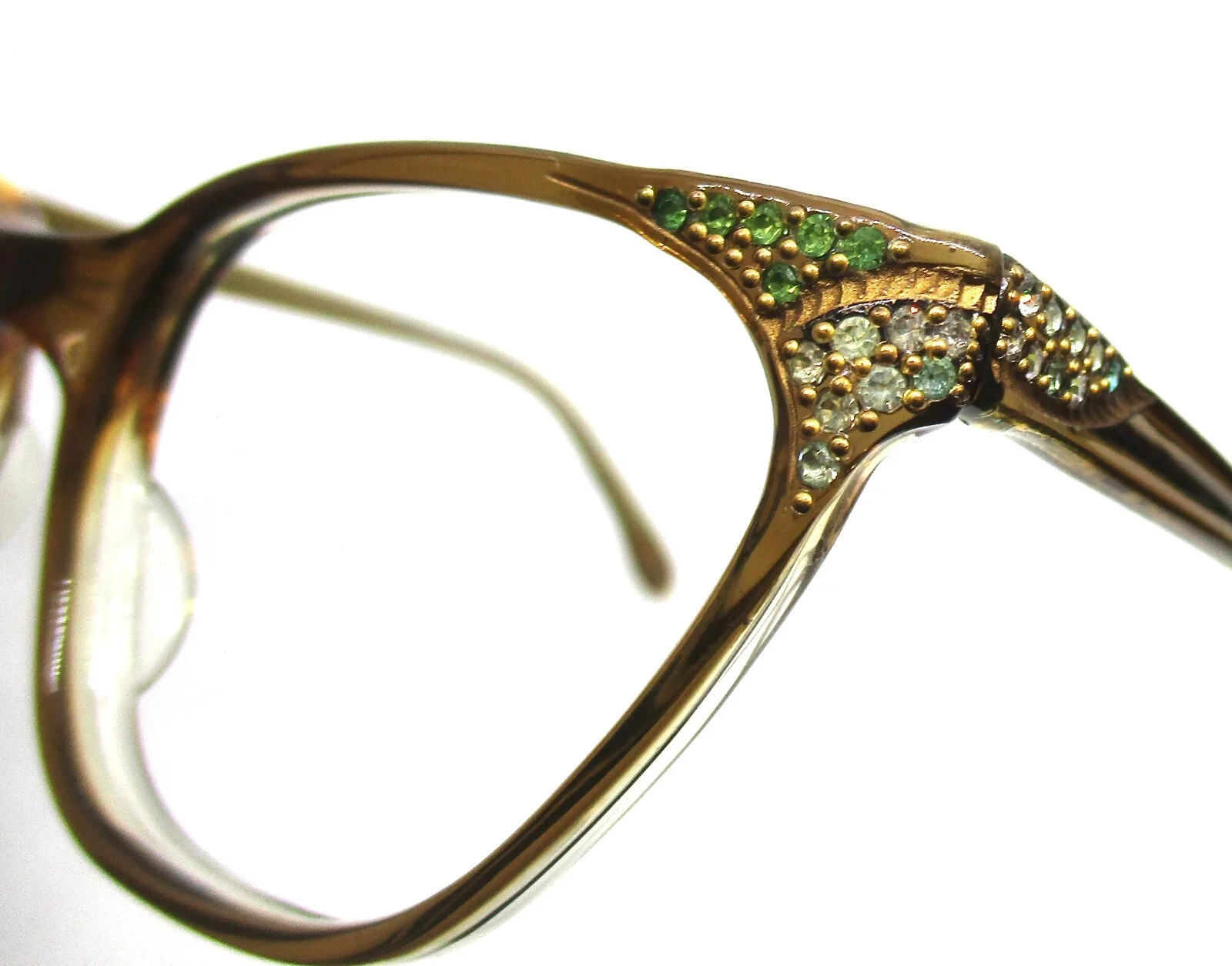 Vintage L.Evrard Rhinestones Cateye Eyeglasses Frames 1960’s France Designer